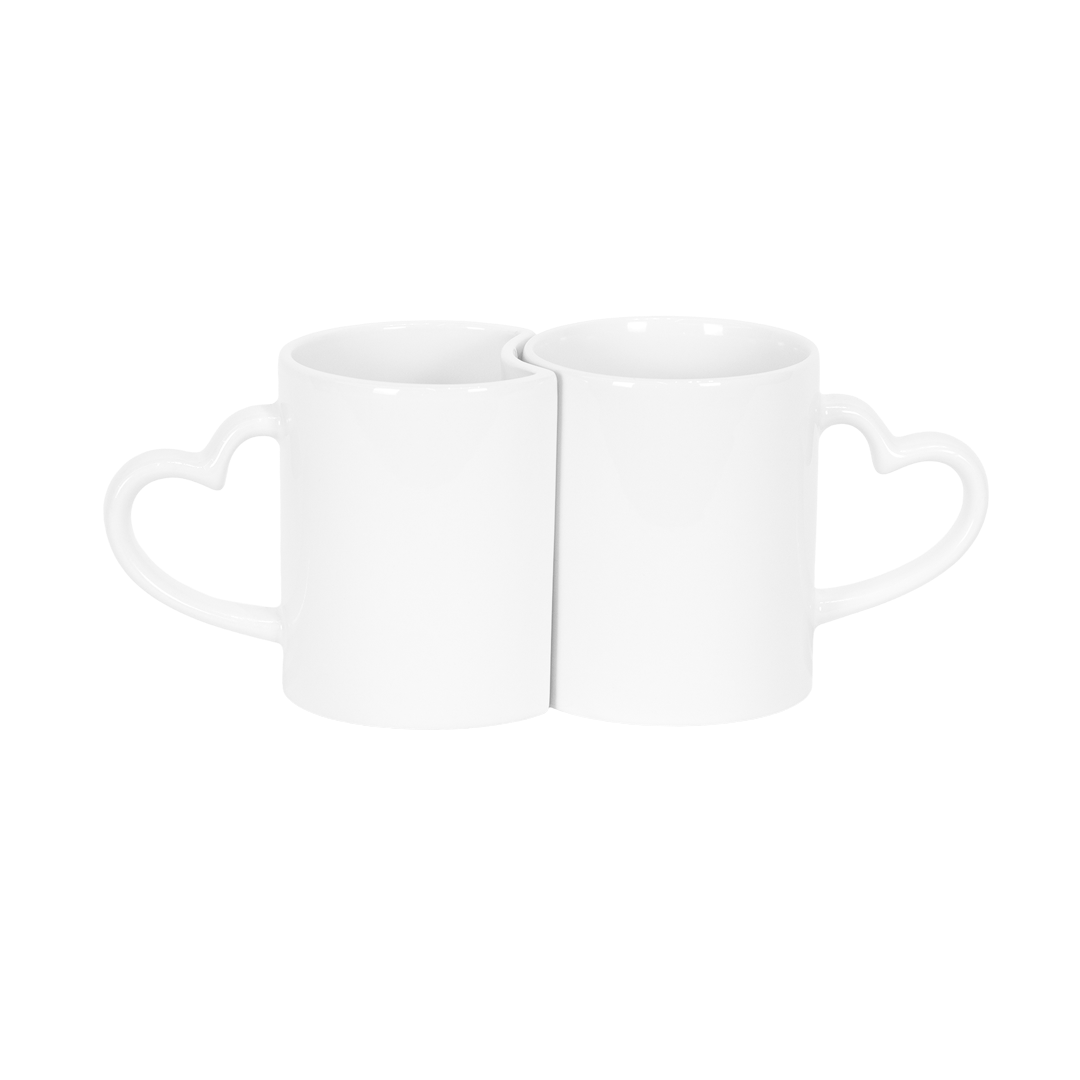 Caneca Branca Conjunto Coração
