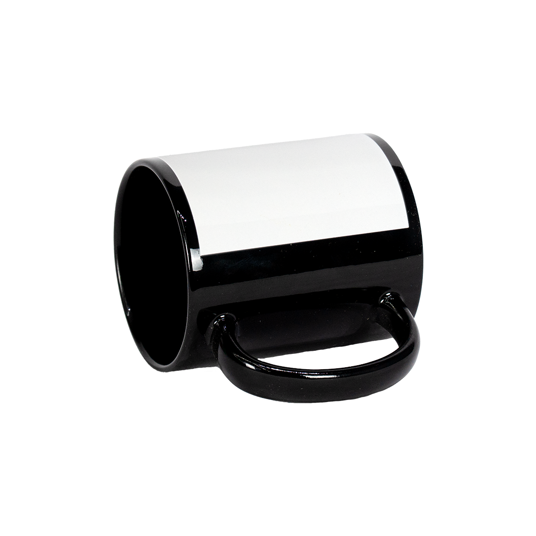 Caneca Interno Preto Tarja Branca  325ml