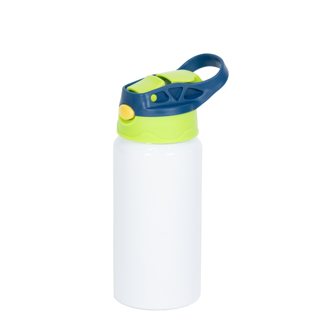 INDISPONÍVEL - Garrafa Alumínio Kids Verde Claro e Azul Escuro 500ml – caixa 25 unidades