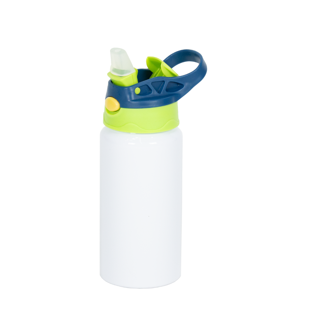 INDISPONÍVEL - Garrafa Alumínio Kids Verde Claro e Azul Escuro 500ml – caixa 25 unidades