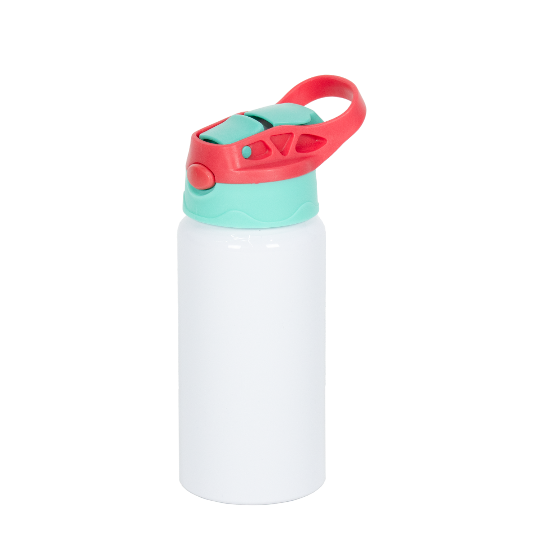 Garrafa Alumínio Kids Rosa Escuro e Verde Menta 500ml