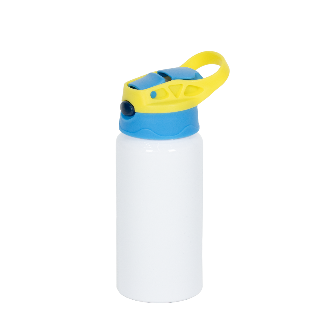 Garrafa Alumínio Kids Azul Claro e Amarelo 500ml