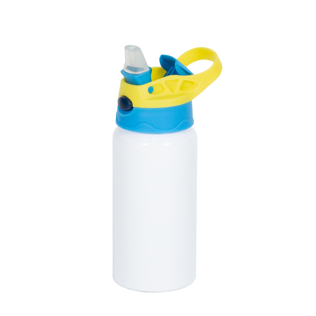 Garrafa Alumínio Kids Azul Claro e Amarelo 500ml
