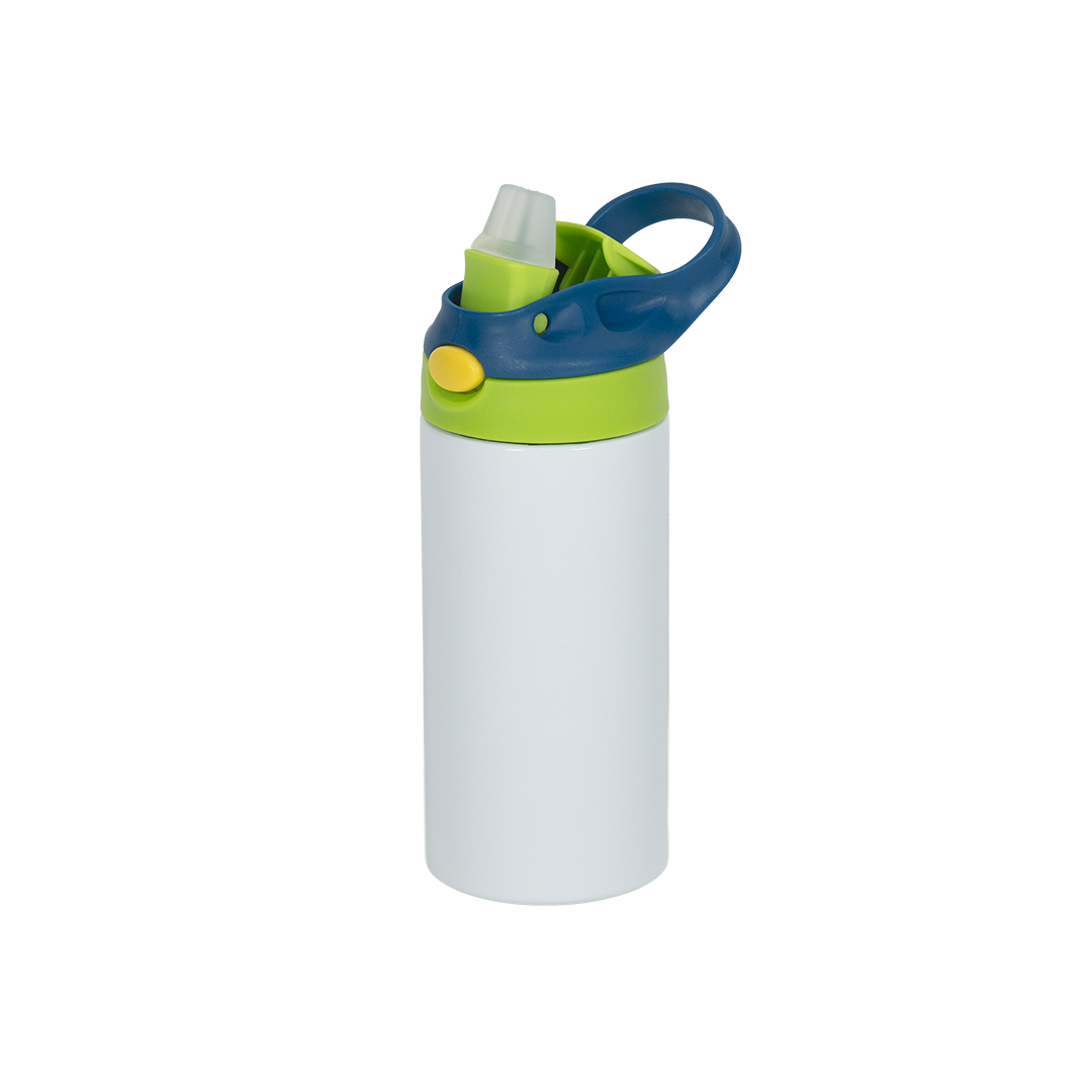 INDISPONÍVEL - Garrafa Térmica Kids Tampa Verde Claro e Azul Escuro 350ml - caixa 10 unidades