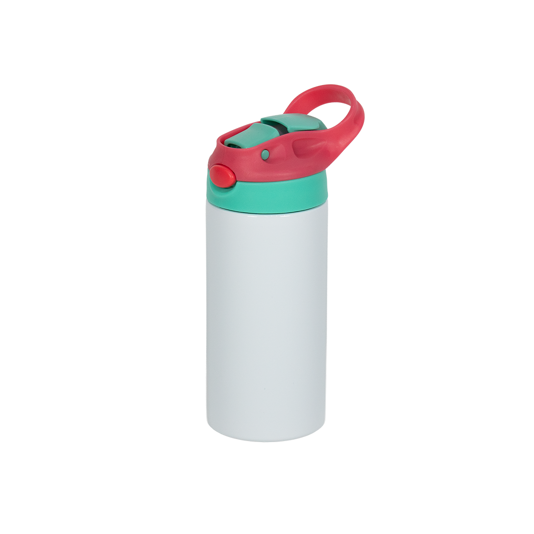 Garrafa Térmica Kids Tampa Rosa Escuro e Verde Menta 350ml - caixa 10 unidades