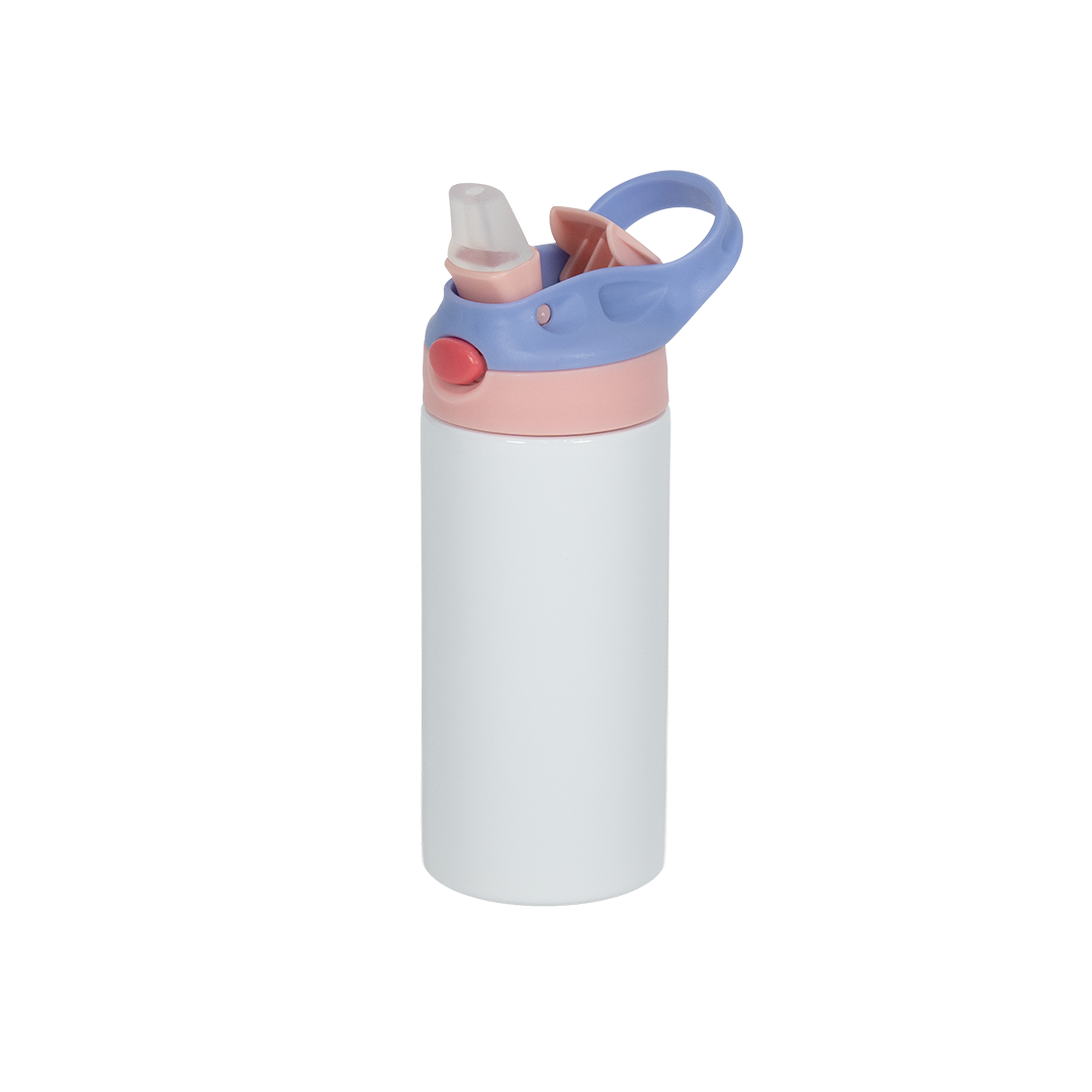 INDISPONÍVEL - Garrafa Térmica Kids Tampa Rosa Claro e Lilás 350ml - caixa 10 unidades