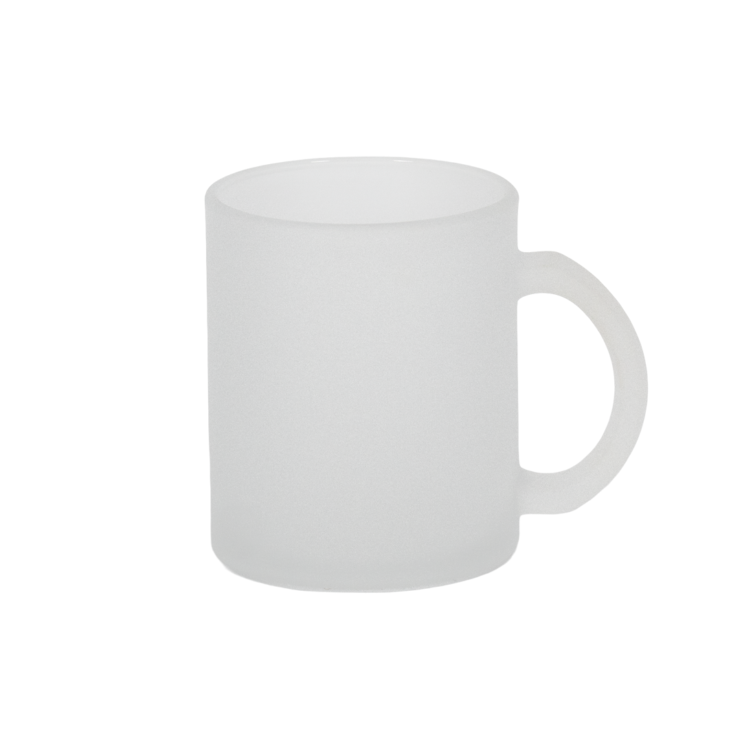 Caneca Vidro Jateado 325ml