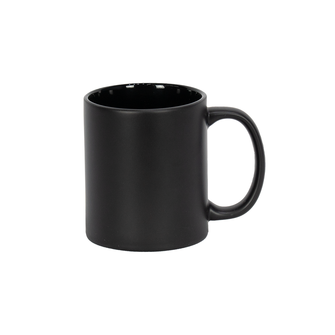 Caneca Mágica Interno Preto - Preto Fosco  325ml