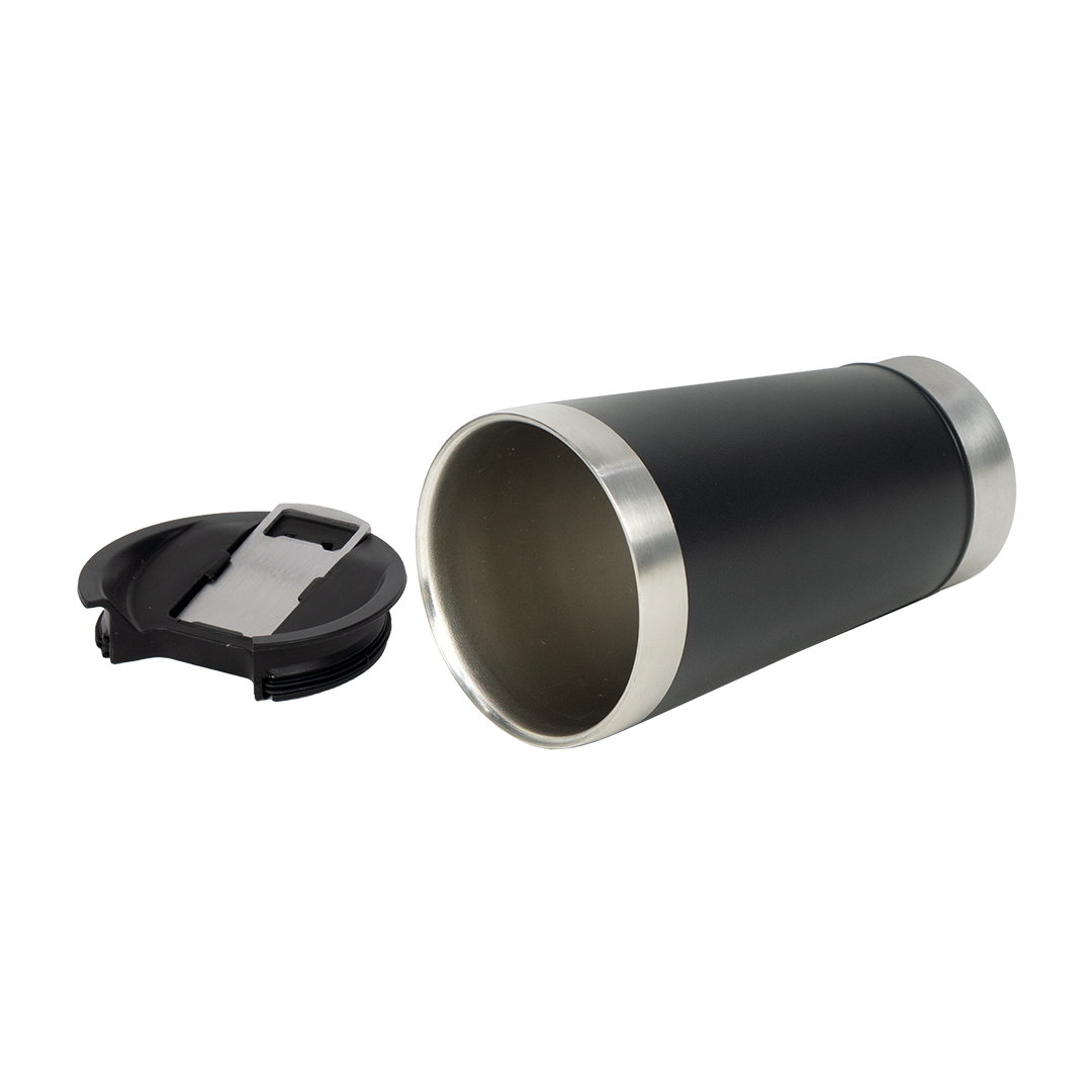 Copo Térmico Tampa com Abridor Preto 473ml
