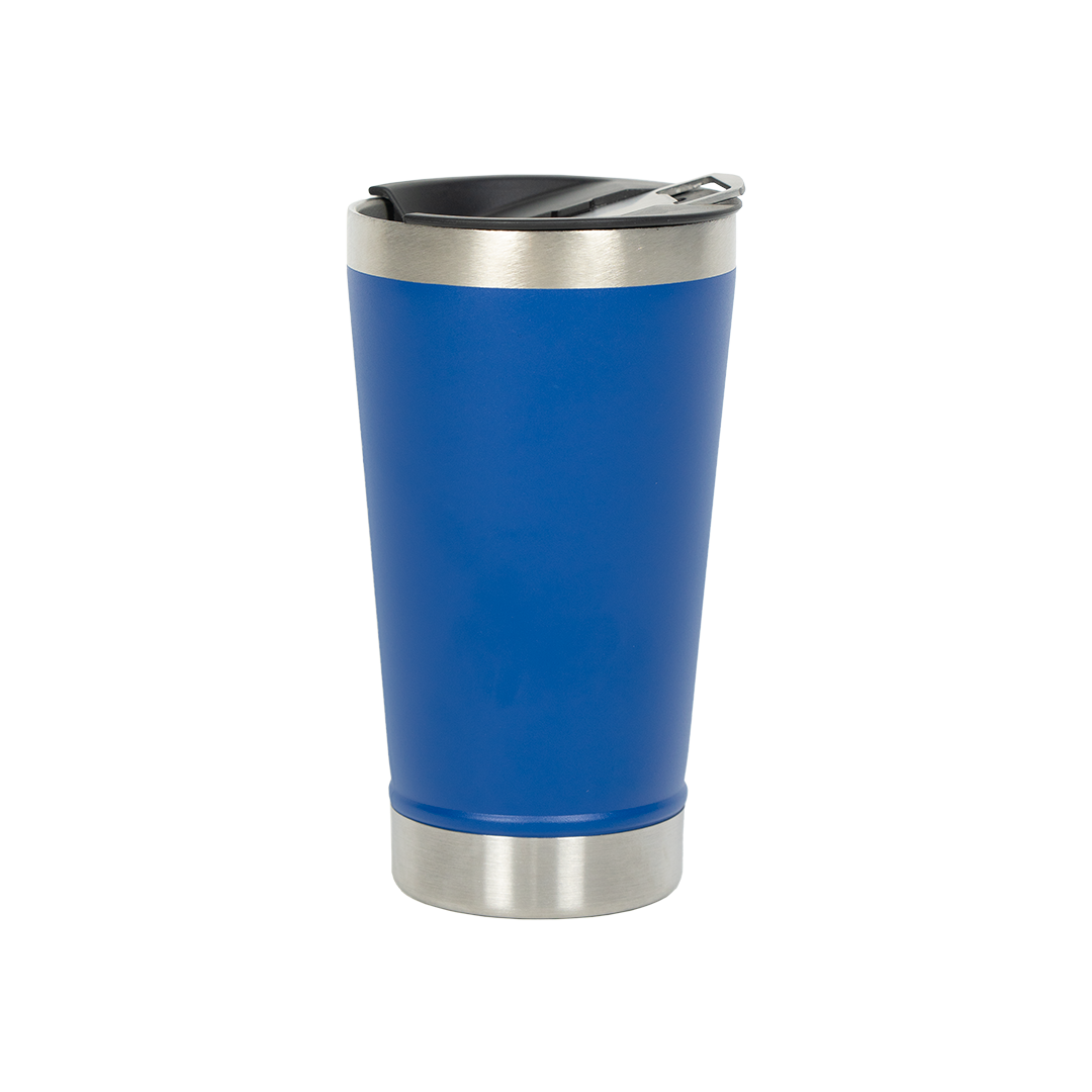 Copo Térmico Tampa com Abridor Azul Royal 473ml