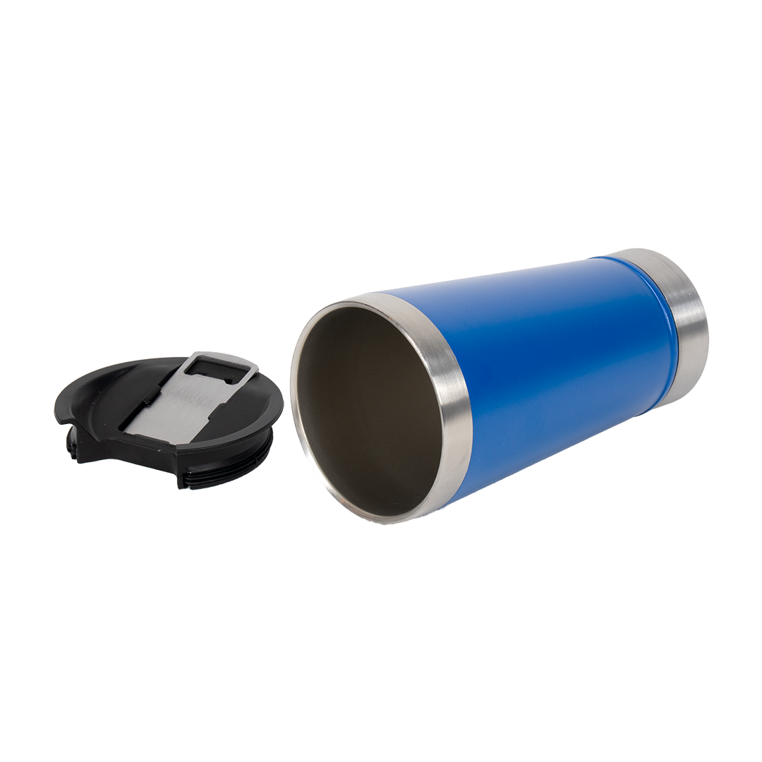 Copo Térmico Tampa com Abridor Azul Royal 473ml