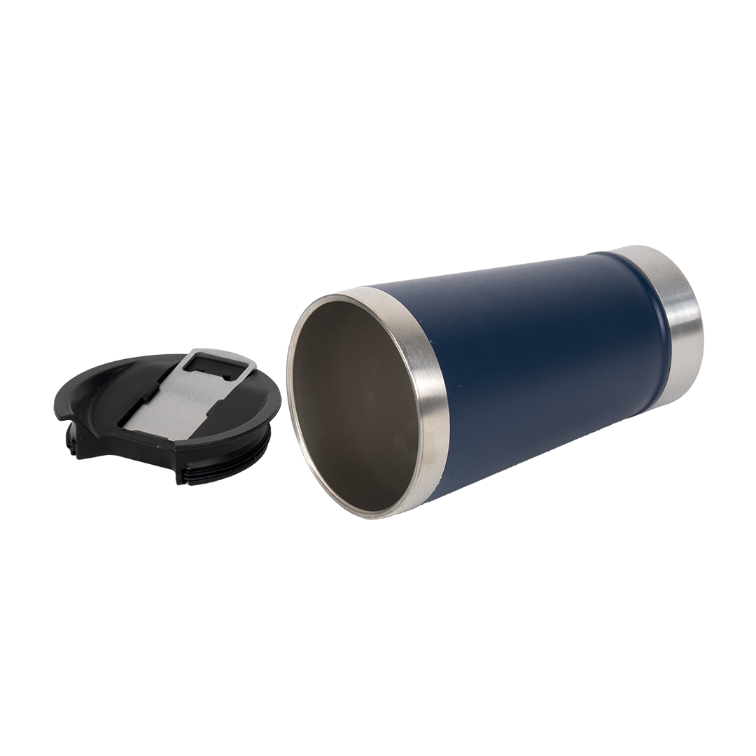 Copo Térmico Tampa com Abridor Azul Escuro 473ml