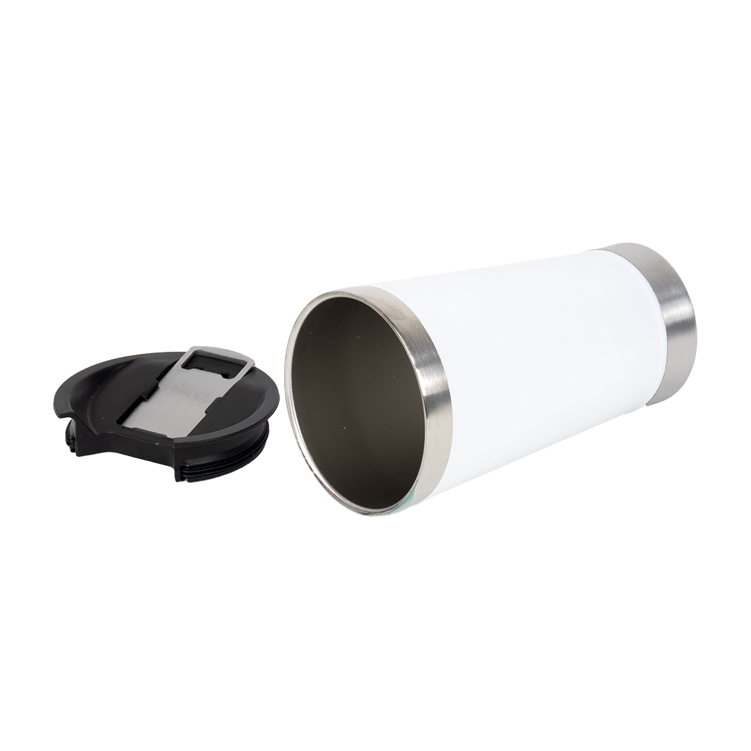 Copo Térmico Tampa com Abridor Branco 473ml