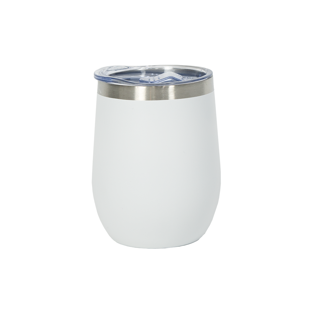 Copo Térmico Tampa Acrílico Branco 350ml