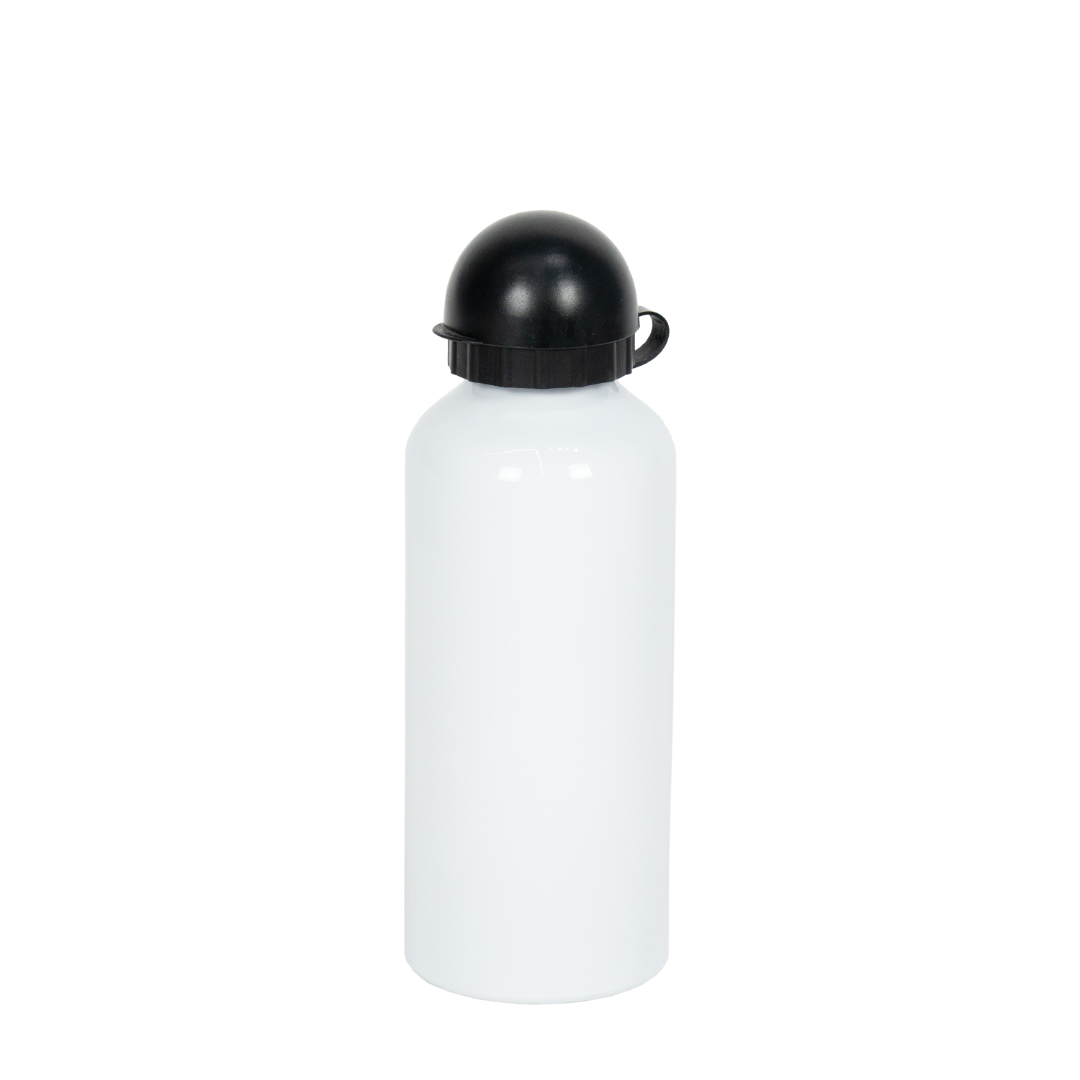 Garrafa de Alumínio Tampa Bola Branca 600ml