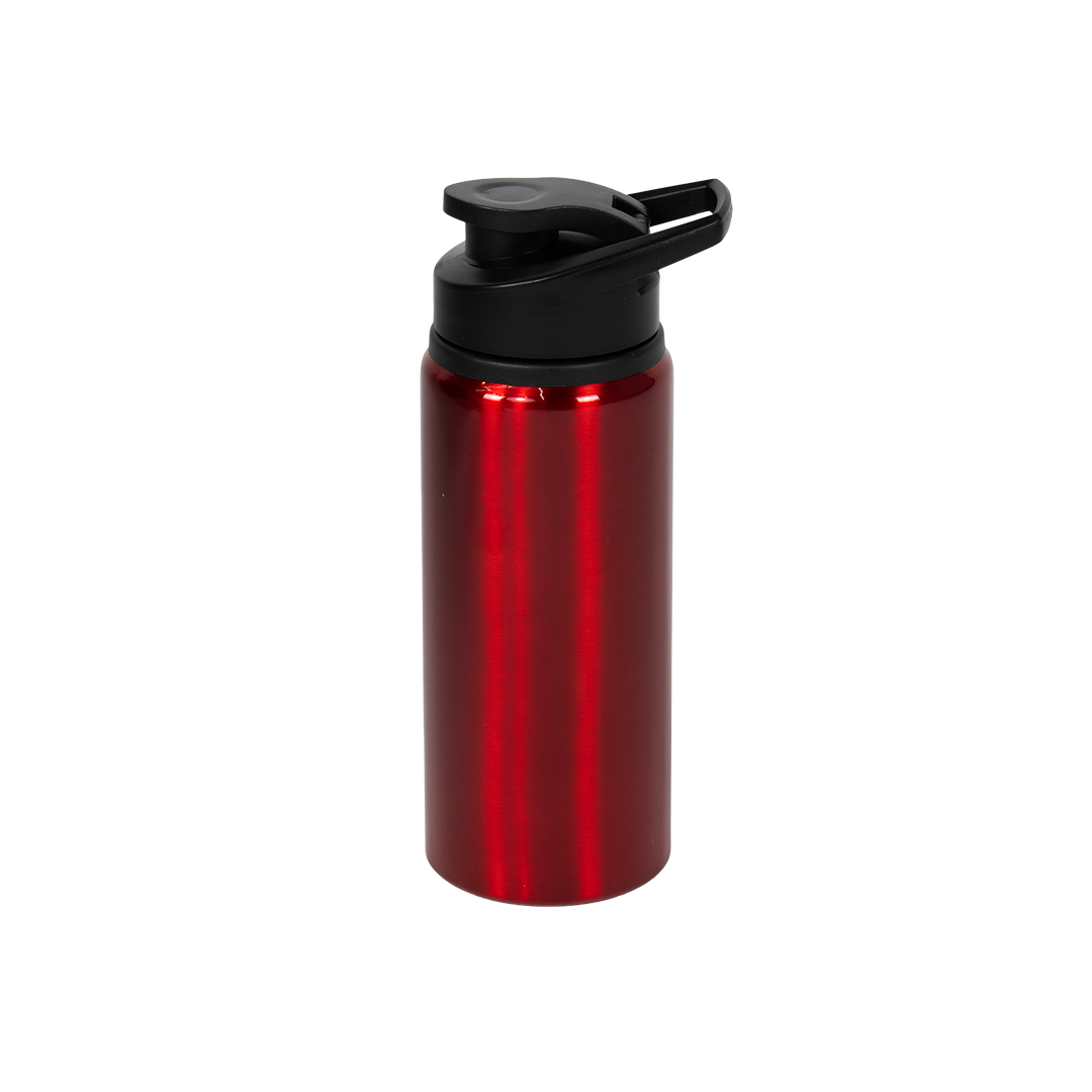Garrafa de Alumínio Tampa Flip Vermelho 600ml