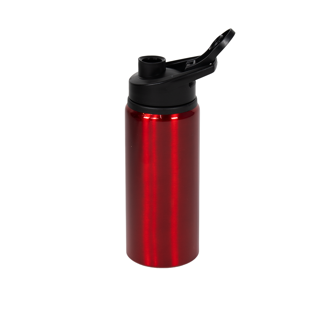 Garrafa de Alumínio Tampa Flip Vermelho 600ml