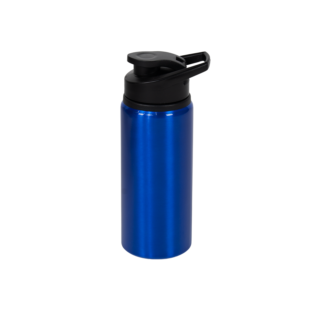 Garrafa de Alumínio Tampa Flip Azul 600ml