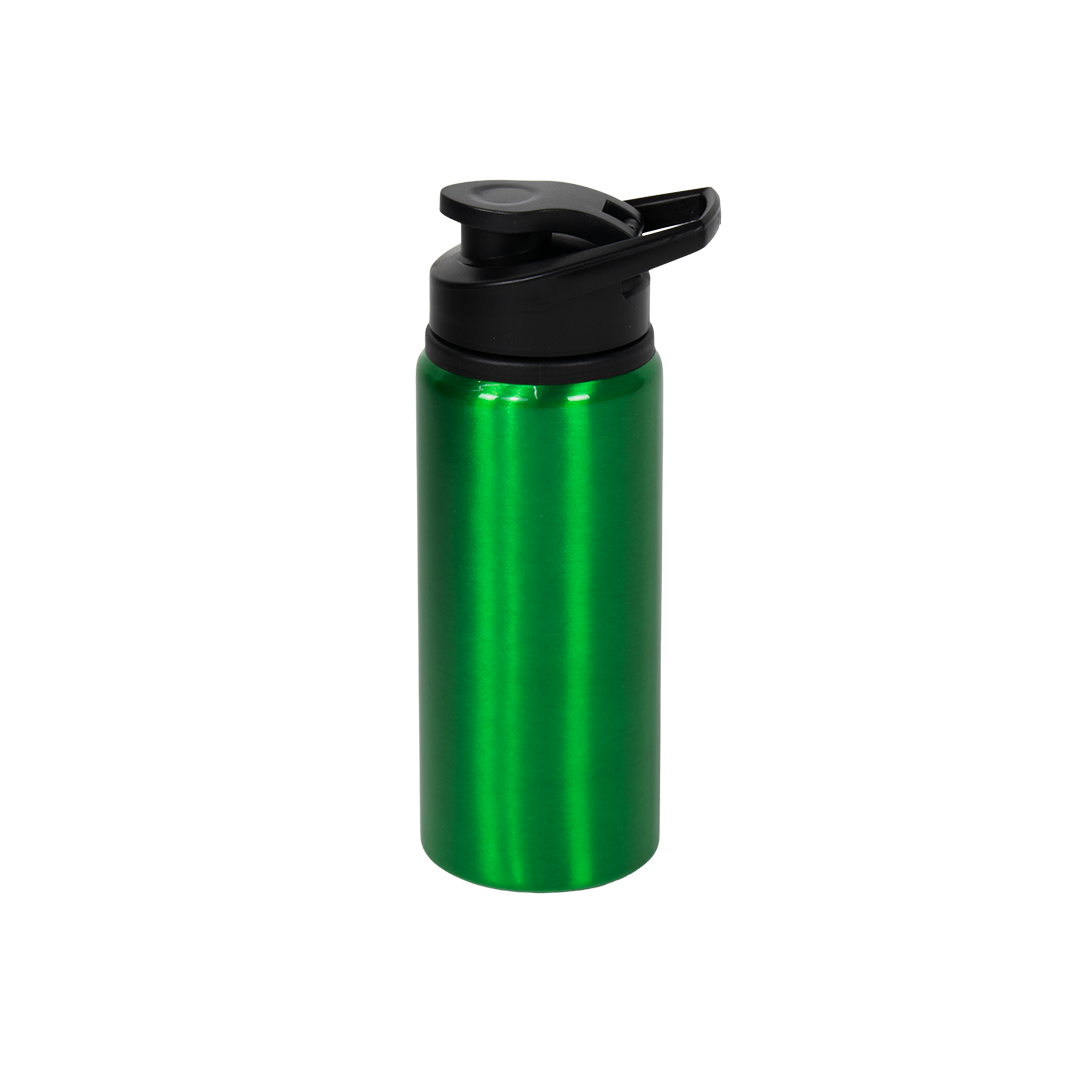 Garrafa de Alumínio Tampa Flip Verde 600ml