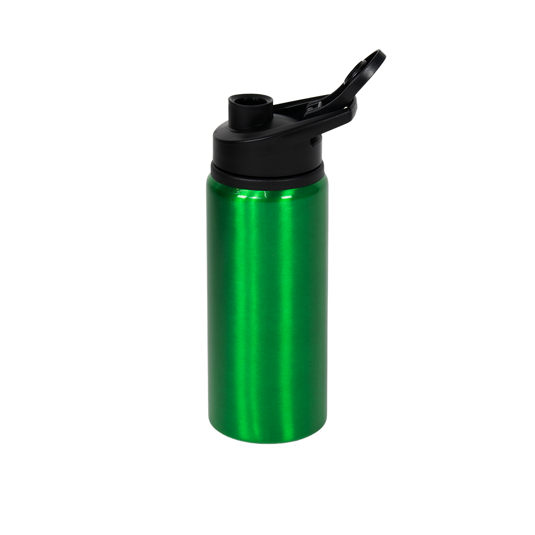 Garrafa de Alumínio Tampa Flip Verde 600ml