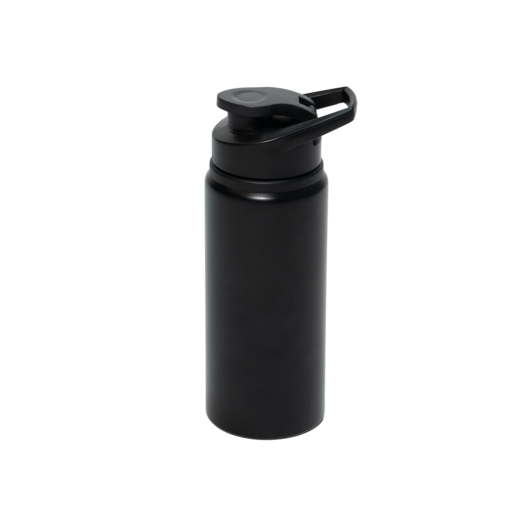 Garrafa de Alumínio Tampa Flip Preto 600ml