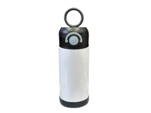 Garrafa Térmica Kids Flip Preta 350ml - caixa 10 unidades